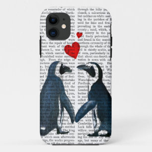 Penguins mit Liebe-Herzen Case-Mate iPhone Hülle