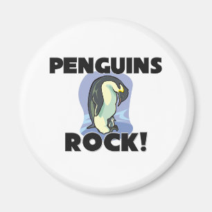 Penguins Rock Magnet