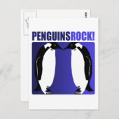 Penguins Rock! Postkarte (Vorne/Hinten)