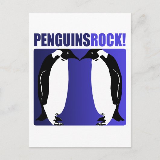 Penguins Rock! Postkarte (Vorderseite)