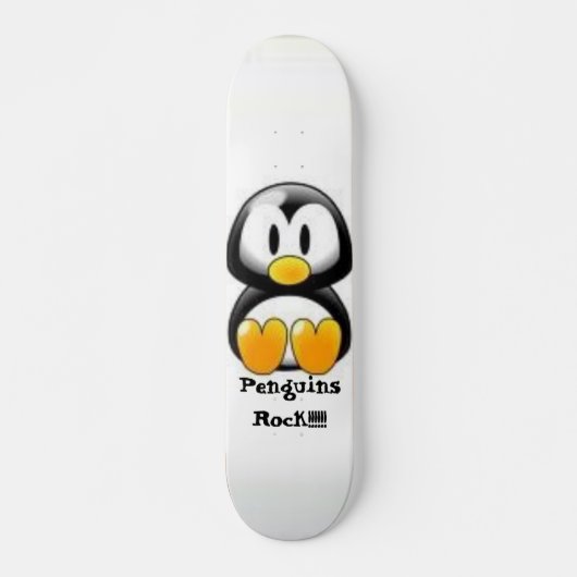Penguins Rock!!!! Skateboard (Vorne)