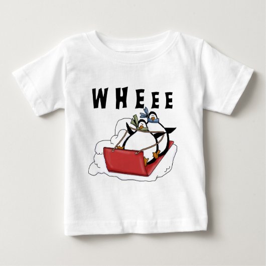 Penguins Rodeln Tshirts und Geschenke (Vorderseite)