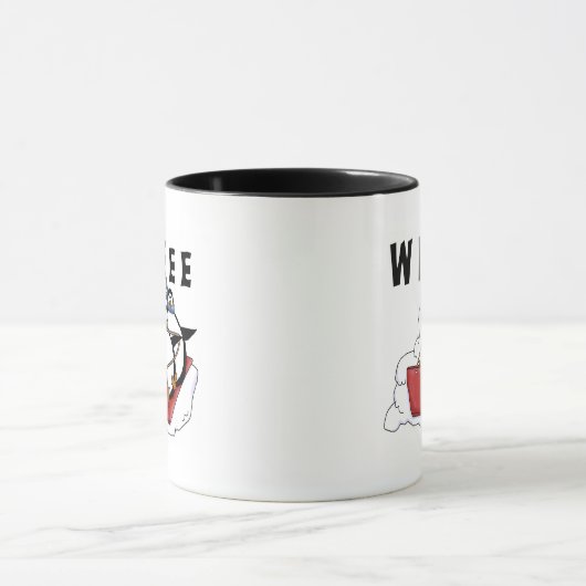 Penguins Rodeln Tshirts und Geschenke Tasse (Zentrum)