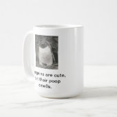 Penguins sind niedlich, aber ihr kacken Sie Kaffeetasse (Vorderseite Links)