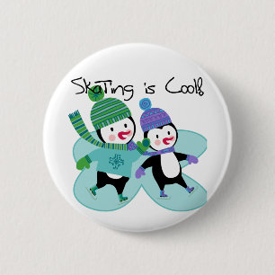 Penguins-Skaten ist cool Button