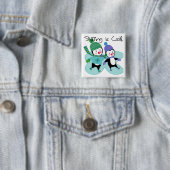 Penguins-Skaten ist cool Button (Beispiel)