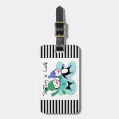 Penguins-Skaten ist cool Gepäckanhänger (Vorderseite vertikal)