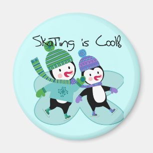 Penguins-Skaten ist cool Magnet