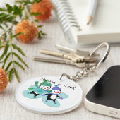 Penguins-Skaten ist cool Schlüsselanhänger (Vorderseite rechts)