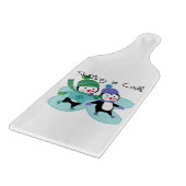 Penguins-Skaten ist cool Schneidebrett (Ecke)