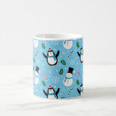 Penguins & Snowmen Christmas Mug Kaffeetasse (Mittel)