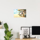 Penguin's Strandbar Poster (Heimbüro)