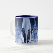 Penguins-Tasse Zweifarbige Tasse (Vorderseite Links)