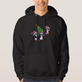 Penguins Weihnachtsbaum Hoodie