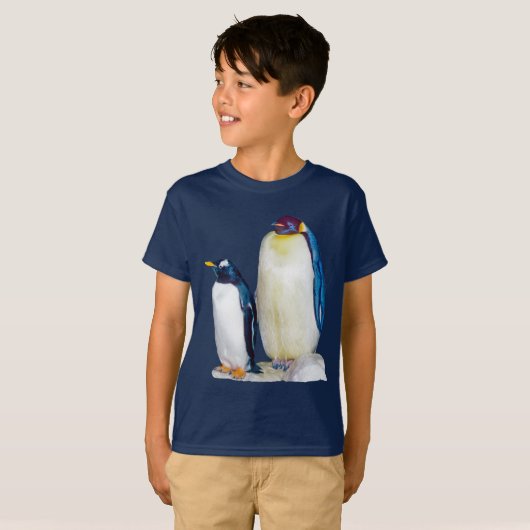 Penguins-Zeichnen T-Shirt (Vorne ganz)