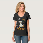 Penguins Zoo Animals Funny I'm Not Short I'm Pengu T-Shirt (Vorderseite Vollansicht)