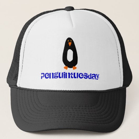 Penguintuesday Hut Truckerkappe (Vorderseite)