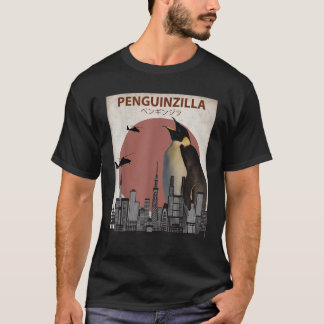 Penguinzilla Funny Kaiser Pinguin Liebhaber Gesche T-Shirt