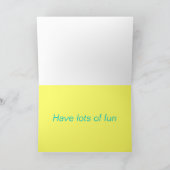 Pengy Pinguin-Schneeballjonglieren. Karte (Innenseite)