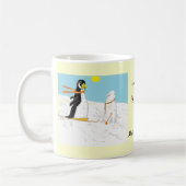Pengy Snowboarding-Tassen addieren Namen Kaffeetasse (Links)