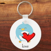 Pengy the Pinguin Liebe Schlüsselanhänger (Vorderseite)