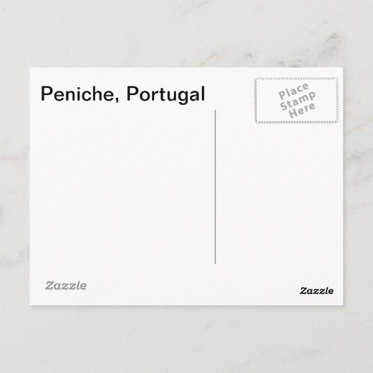 Peniche, Portugal Postkarte (Rückseite)