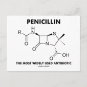 Penicillin am häufigsten verwendete Antibiotika (C Postkarte (Vorderseite)