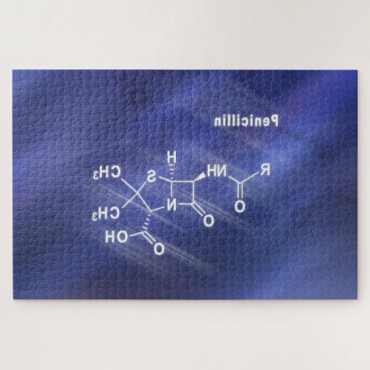 Penicillin, Antibiotika, Strukturchemikalien Puzzle (Horizontal)
