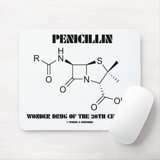 Penicillin-Wunder-Droge des 20. Jahrhunderts Mousepad (Mit Mouse)