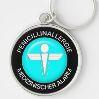 PENICILLINALLERGI Medical Alert - Button Schlüssel