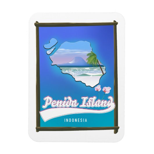 Penida Insel Indonesien Magnet (Vertikal)