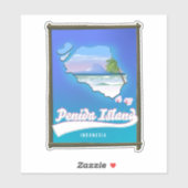 Penida Island Indonesien Aufkleber (Blatt)