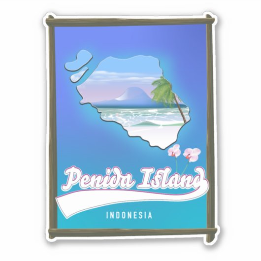 Penida Island Indonesien Aufkleber (Vorderseite)