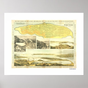 Peninsula Belvedere, Landkreis Marin, ca. 1890. Po Poster