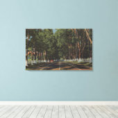 Peninsula Highway US 101 El Camino Real View Leinwanddruck (Insitu (Holzboden))