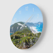 Peninsula Ocean Dunes Nature Panorama Australien Große Wanduhr (Winkel)