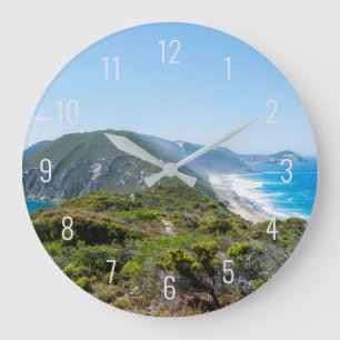Peninsula Ocean Dunes Nature Panorama Australien Große Wanduhr
