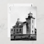 Peninsula Point Lighthouse Postkarte (Vorne/Hinten)