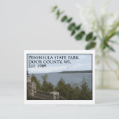 Peninsula State Park Postkarte (Stehend Vorderseite)