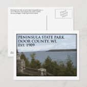Peninsula State Park Postkarte (Vorne/Hinten)