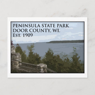 Peninsula State Park Postkarte