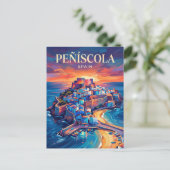Peñíscola Spanien Postkarte (Stehend Vorderseite)