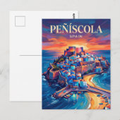 Peñíscola Spanien Postkarte (Vorne/Hinten)