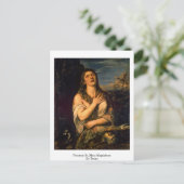 Penitent St. Mary Magdalene von Tizian Postkarte (Stehend Vorderseite)