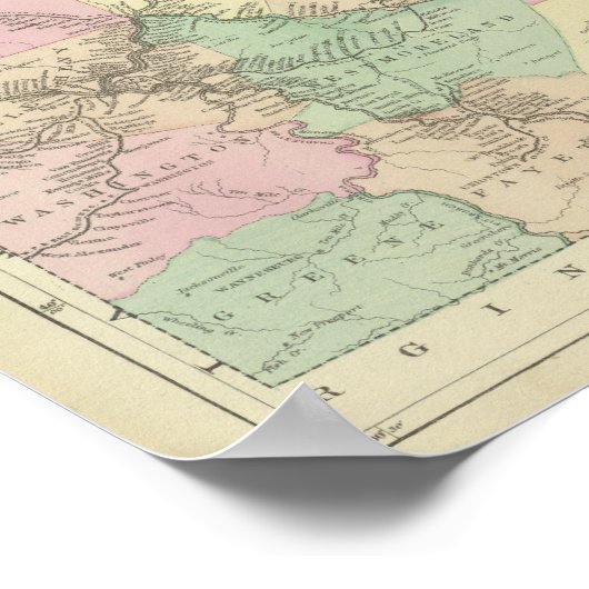 Penn-Bahnkarte Poster (Ecke)