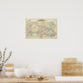 Penn-Bahnkarte Poster (Küche)