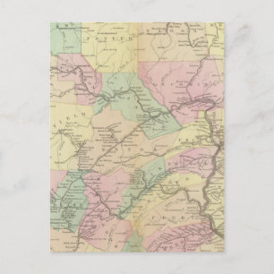 Penn-Bahnkarte Postkarte