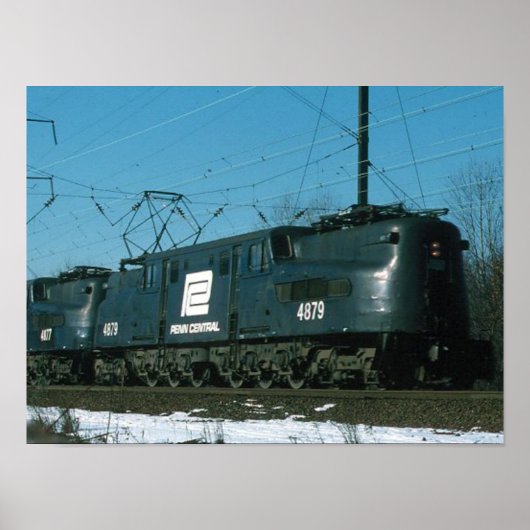 Penn Central GG-1s Lokomotiven im Einsatz Poster (Vorne)