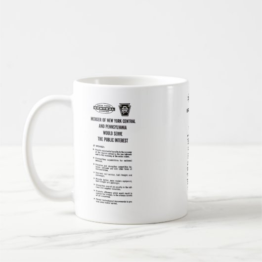 Penn Central Railroad-Fusion Kaffeetasse (Links)