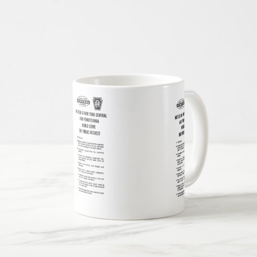 Penn Central Railway Fusion Kaffeetasse (VorderseiteRechts)